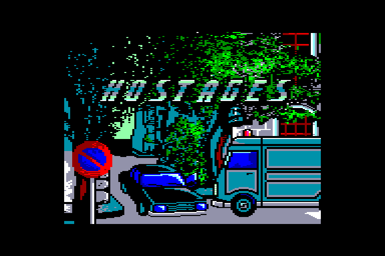 screenshot of the Amstrad CPC game Hostages - Operation Jupiter