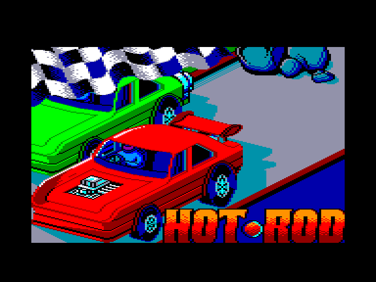 screenshot of the Amstrad CPC game Hot-Rod