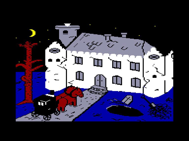 screenshot du jeu Amstrad CPC House of Usher