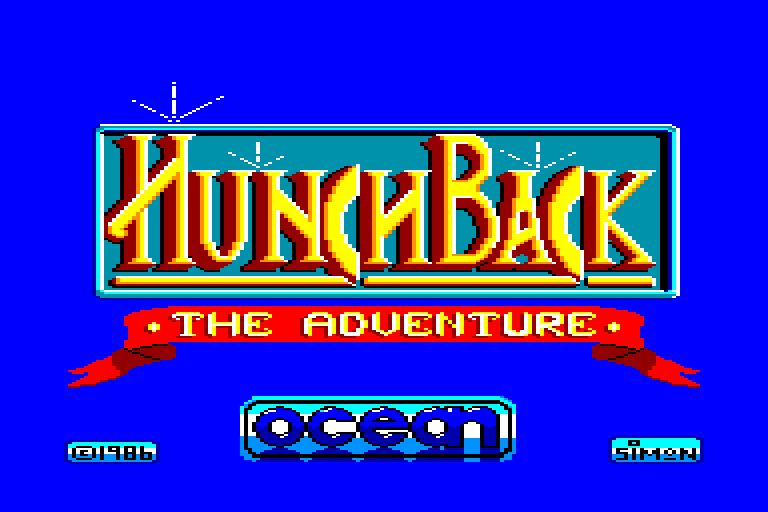 screenshot of the Amstrad CPC game Hunchback - The Adventure