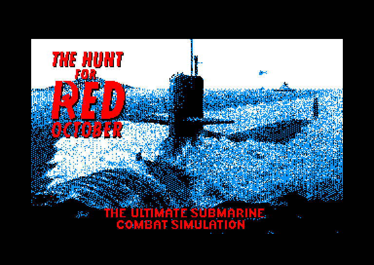 screenshot of the Amstrad CPC game Hunt For Red October (the)