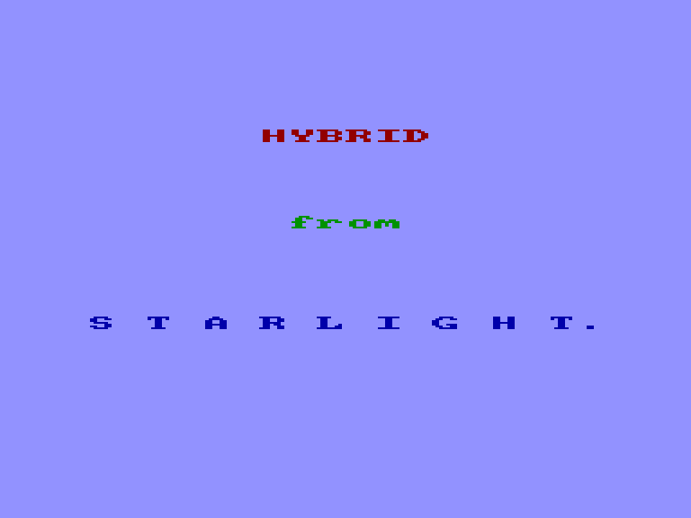 screenshot du jeu Amstrad CPC Hybrid