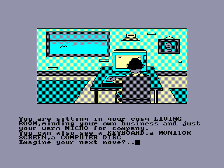 screenshot of the Amstrad CPC game Imagination / imagine