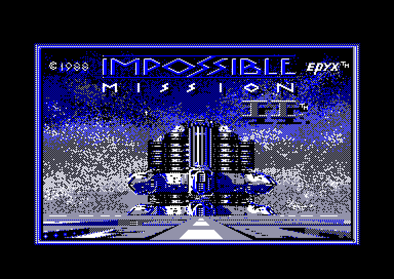screenshot of the Amstrad CPC game Impossible Mission II