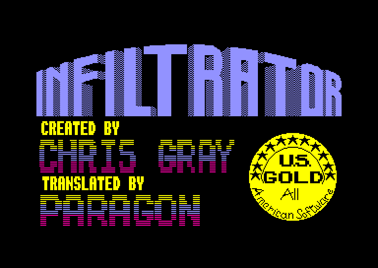 screenshot du jeu Amstrad CPC Infiltrator