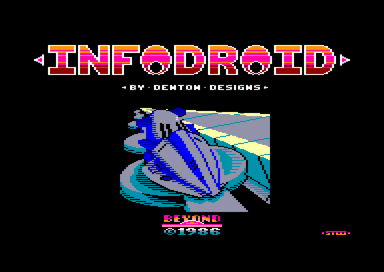 screenshot of the Amstrad CPC game Infodroid