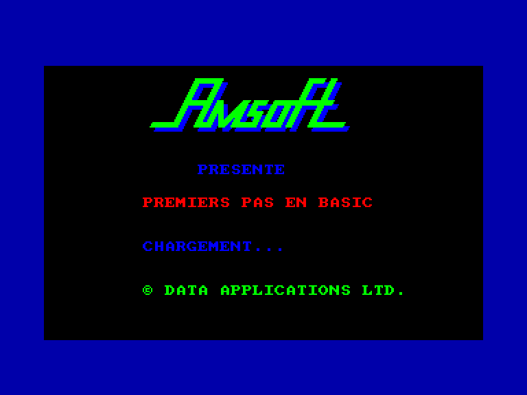 screenshot of the Amstrad CPC game Teach Yourself Amstrad BASIC - A Tutorial Guide - Part 1