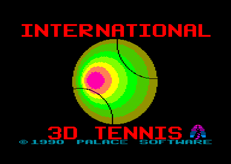 screenshot du jeu Amstrad CPC International 3d tennis