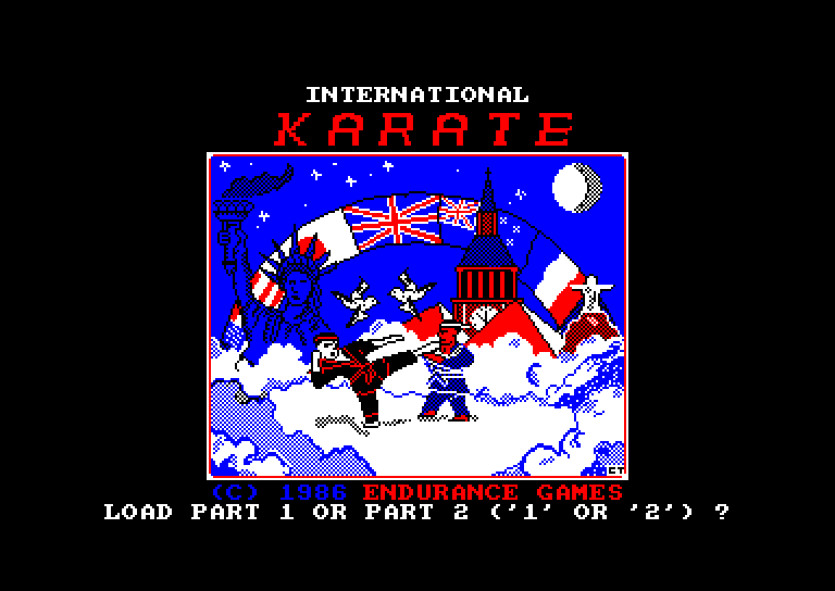 screenshot du jeu Amstrad CPC International karate