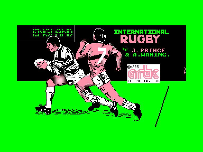 screenshot du jeu Amstrad CPC International rugby