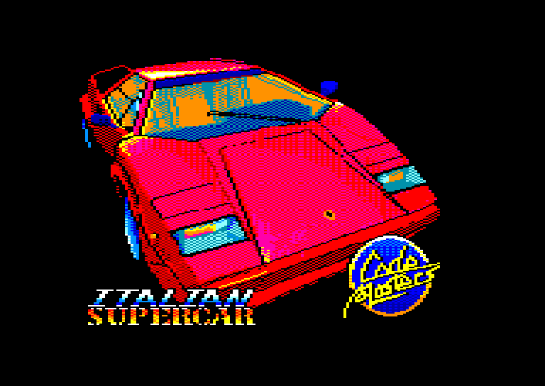 screenshot du jeu Amstrad CPC Italian Super Car