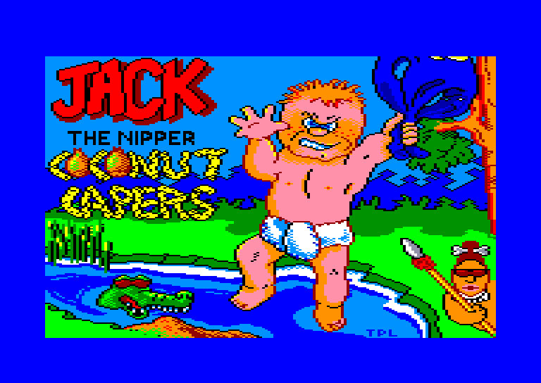 screenshot du jeu Amstrad CPC Jack the Nipper II In Coconut Capers