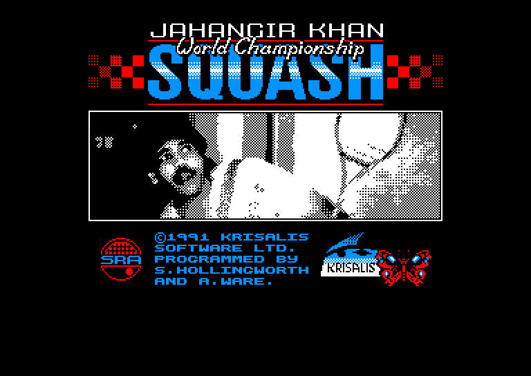 screenshot du jeu Amstrad CPC Jahangir khan world championship squash