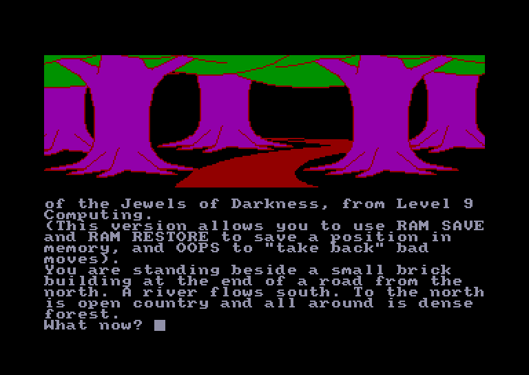 screenshot du jeu Amstrad CPC Jewels of darkness