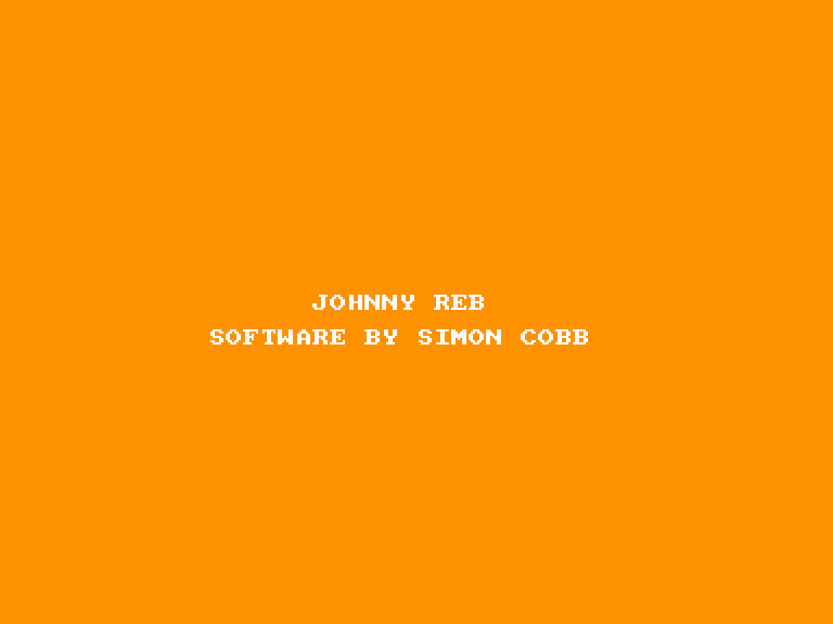 screenshot of the Amstrad CPC game Johnny Reb