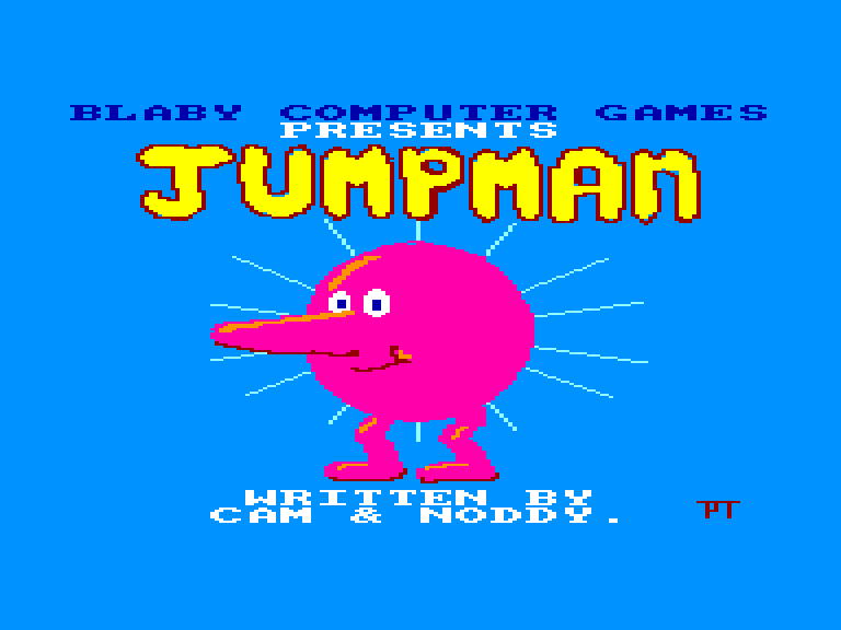 screenshot of the Amstrad CPC game Jumpman