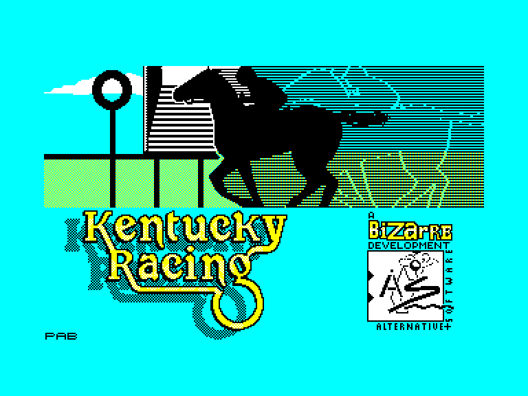screenshot du jeu Amstrad CPC Kentucky racing