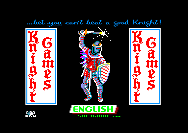 screenshot du jeu Amstrad CPC Knight Games