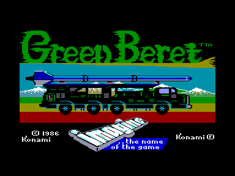 screenshot du jeu Amstrad CPC Konami's coin-op hits