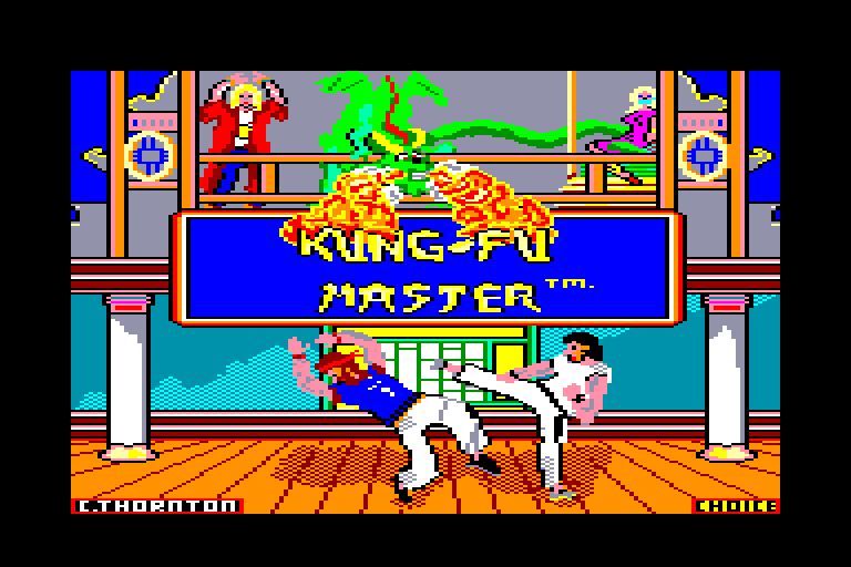 screenshot of the Amstrad CPC game Kung-Fu Master
