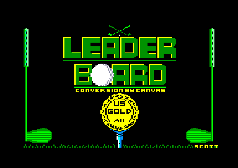 screenshot of the Amstrad CPC game Leader Board