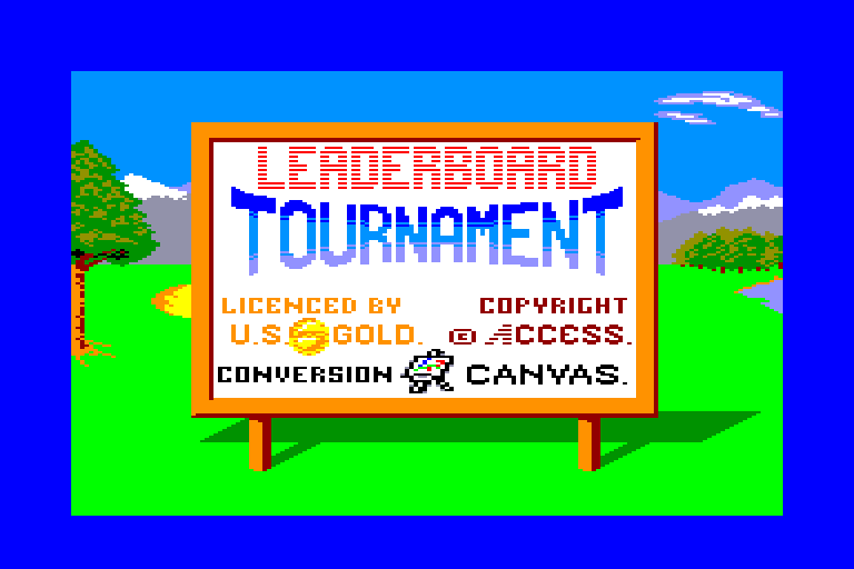 screenshot du jeu Amstrad CPC Leader Board Tournament