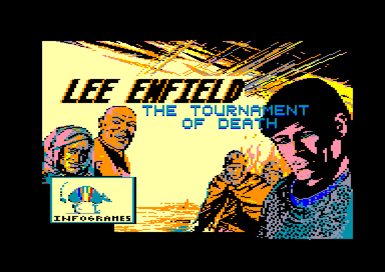 screenshot of the Amstrad CPC game Lee Enfield in the Tournament of Death