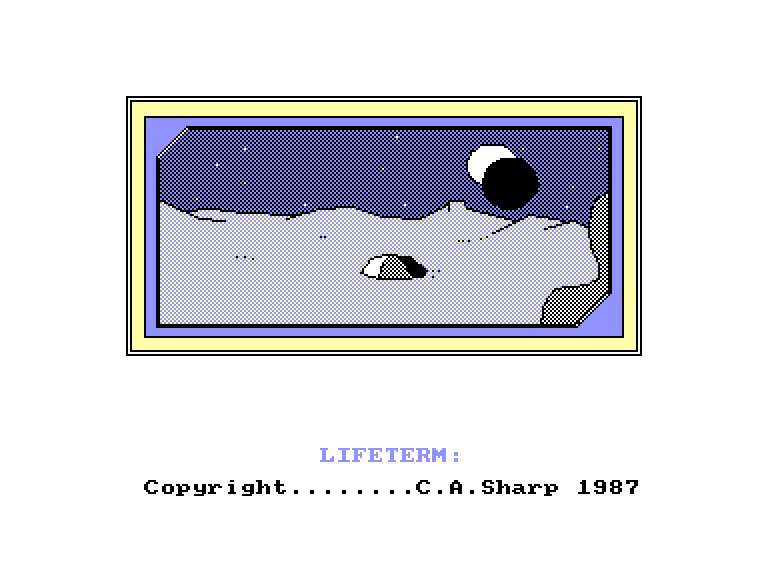 screenshot of the Amstrad CPC game Lifeterm