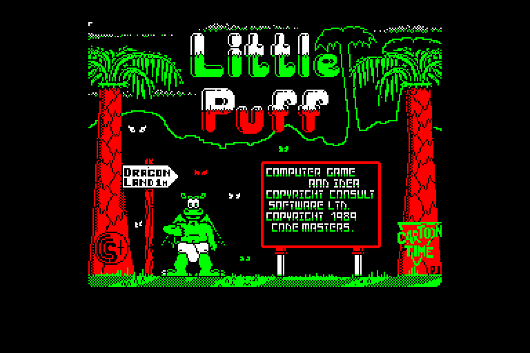 screenshot of the Amstrad CPC game Little Puff in Dragonland