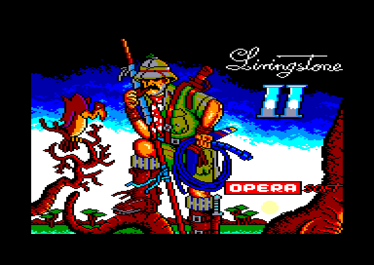 screenshot of the Amstrad CPC game Livingstone Supongo II