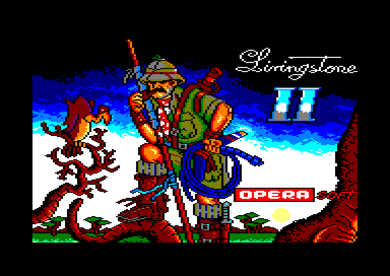 screenshot of the Amstrad CPC game Livingstone Supongo II