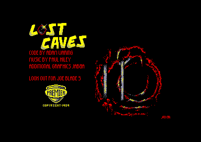 screenshot du jeu Amstrad CPC Lost Caves and the Tomb of Doom