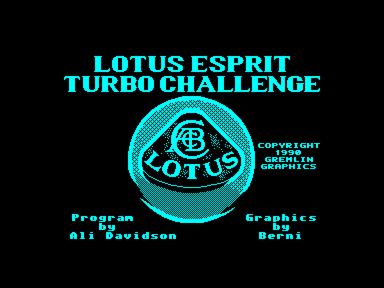 screenshot du jeu Amstrad CPC Lotus Esprit Turbo Challenge