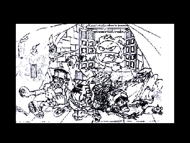 screenshot du jeu Amstrad CPC Mad Mix 2 En El Castillo De Los Fantasmas