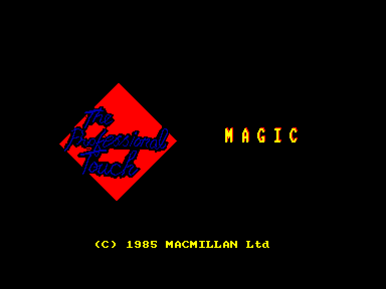 screenshot of the Amstrad CPC game Magic