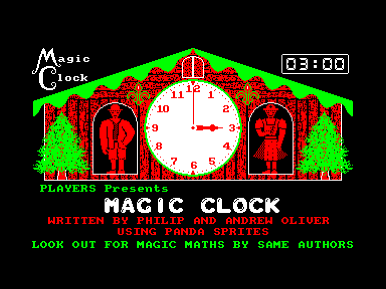 screenshot du jeu Amstrad CPC Magic Clock