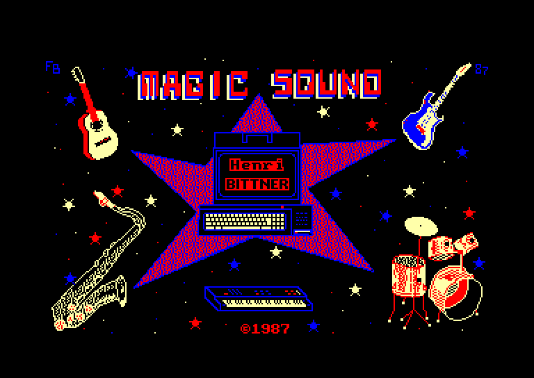 screenshot of the Amstrad CPC game Magic Sound