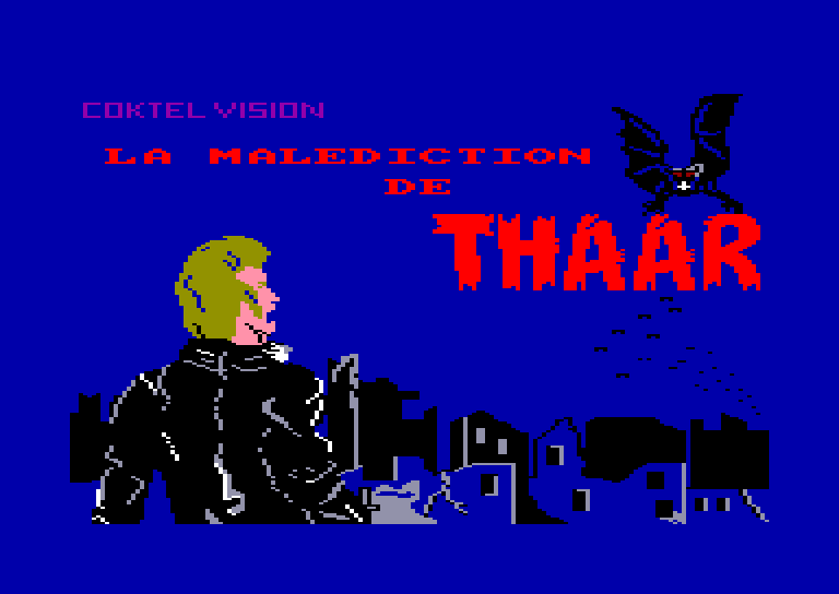 screenshot of the Amstrad CPC game Malediction de thaar