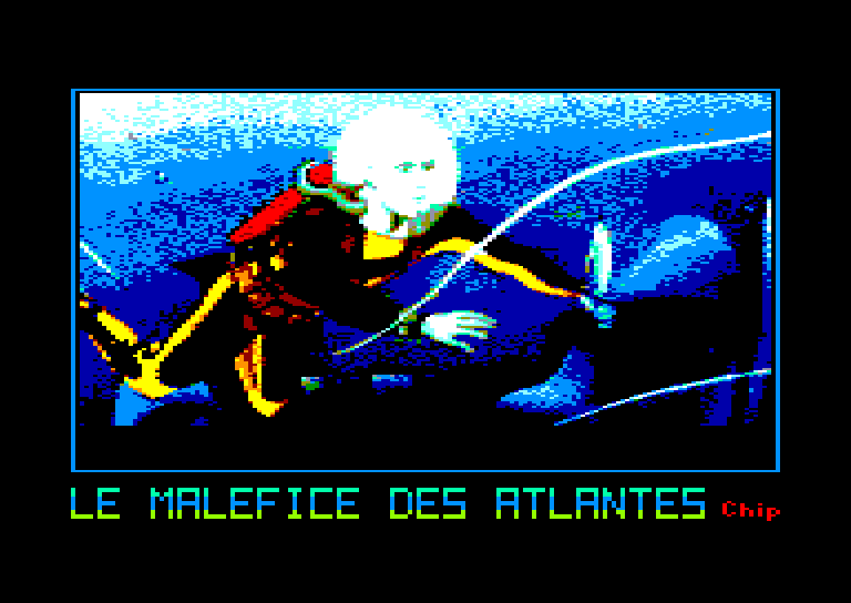 screenshot du jeu Amstrad CPC Malefice des atlantes (le)