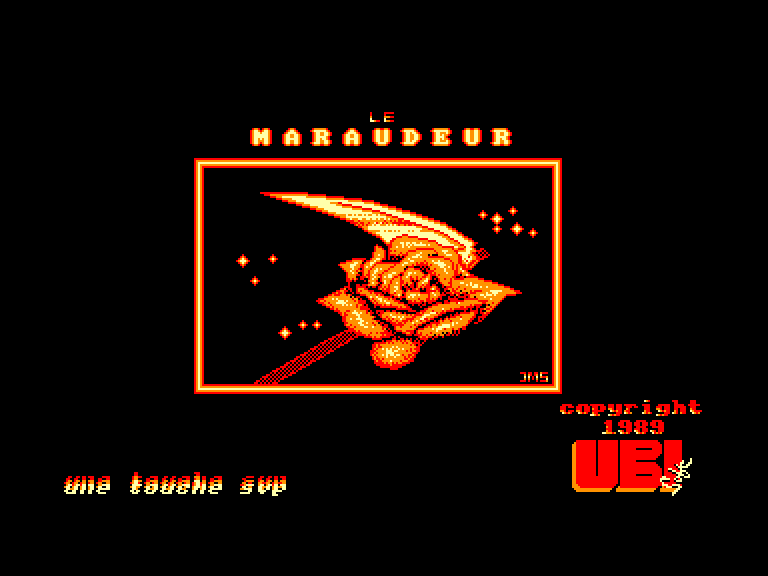 screenshot of the Amstrad CPC game Maraudeur (le)