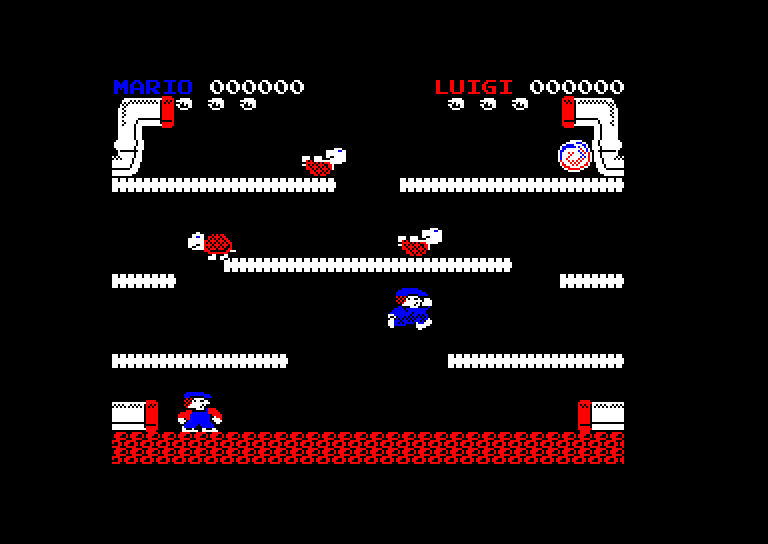 écran de jeu de Mario Bros par Choice Software
