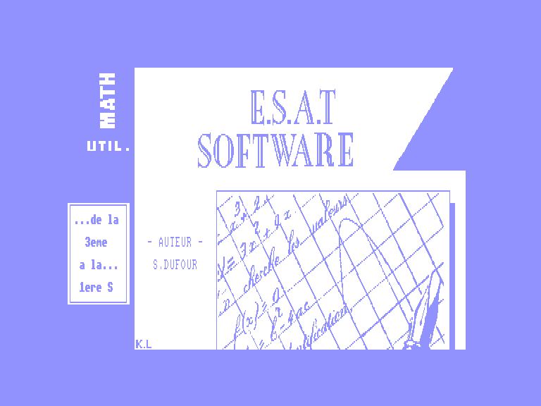 screenshot of the Amstrad CPC game Math-Util