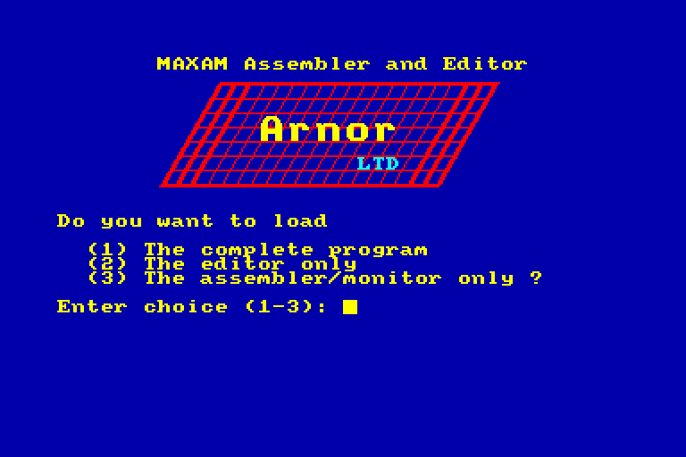 screenshot du jeu Amstrad CPC Maxam