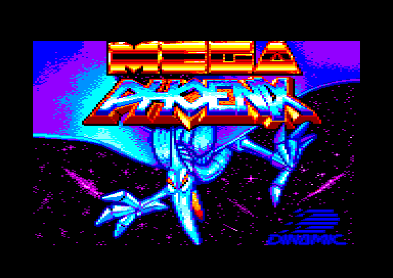 screenshot of the Amstrad CPC game Mega Phoenix