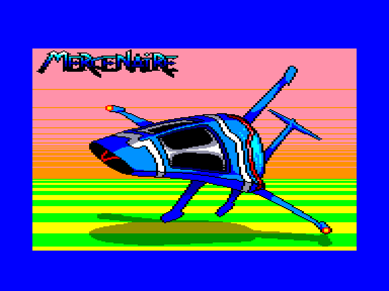 screenshot of the Amstrad CPC game Mercenaire