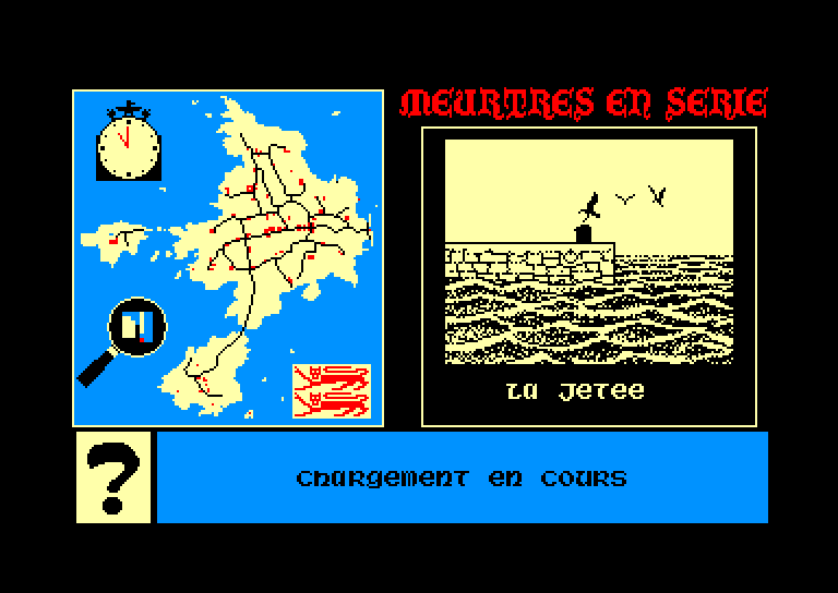 screenshot du jeu Amstrad CPC Meurtres en série