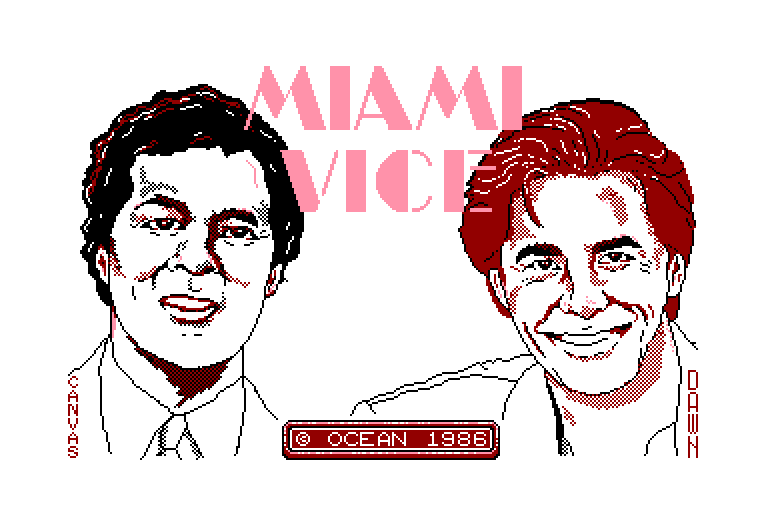 screenshot of the Amstrad CPC game Miami Vice