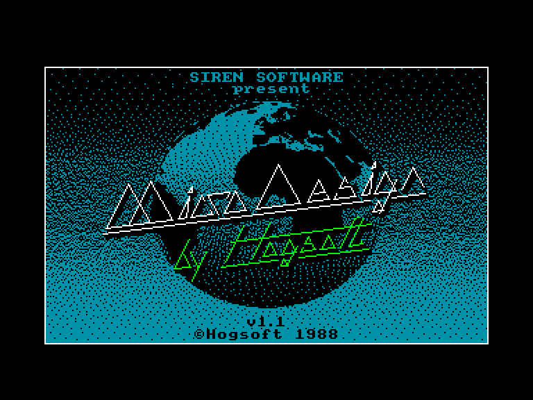 screenshot of the Amstrad CPC game MicroDesign v1.1