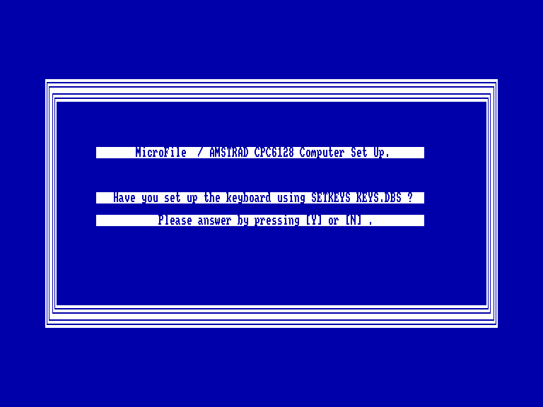 screenshot du jeu Amstrad CPC MicroFile - MicroWord