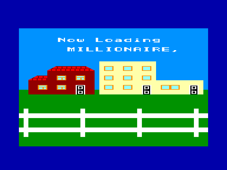 screenshot du jeu Amstrad CPC Millionaire